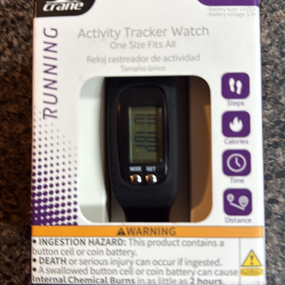 Brand New Crane Black Activity Tracker Watch - Picture 5 of 5